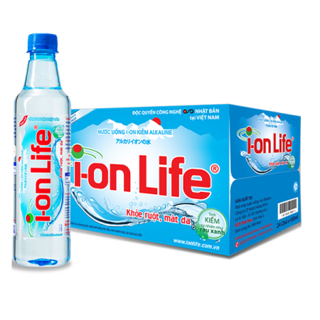 Thùng 24 chai nước ion Life 450ml