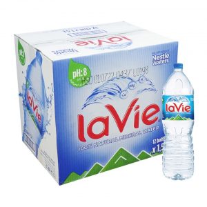 chai nước khoáng LaVie 1.5l