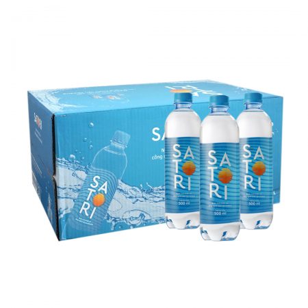 Thùng 24 chai nước suối Satori 500ml